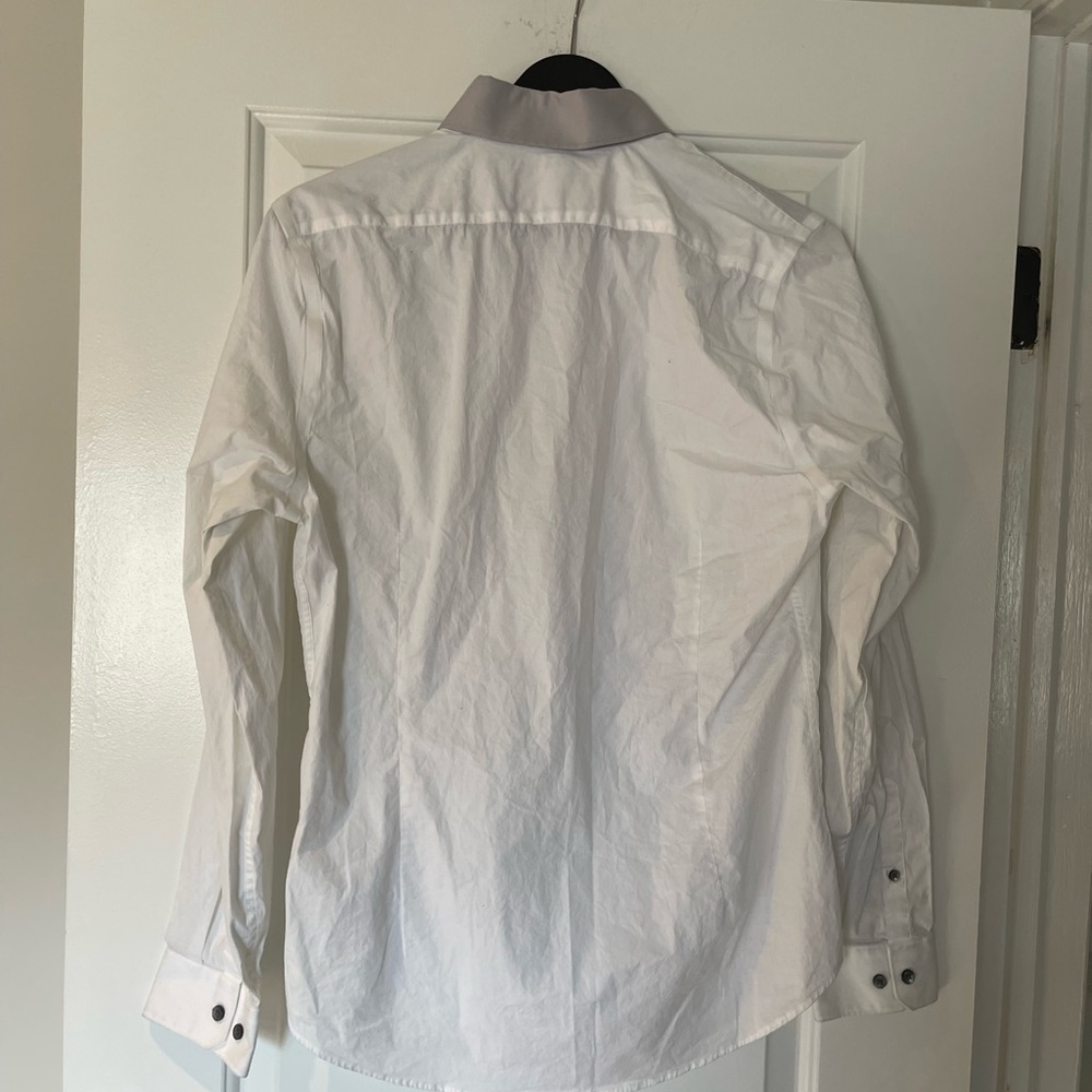 White Express Button Down Size Medium - image 2